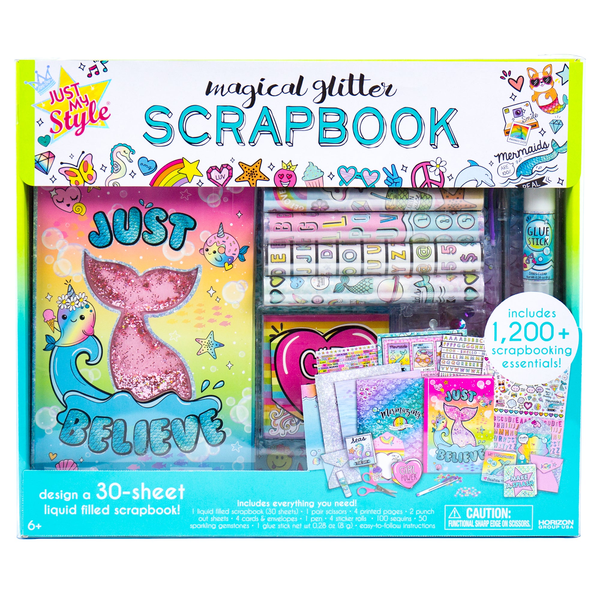 Magical Glitter Scrapbook Set, Arts & Crafts, 6+