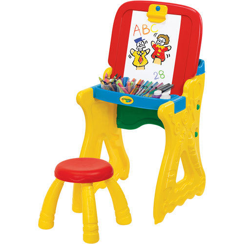 Play 'N Fold 2-in-1 Art Studio Easel Desk With Stool & Storage