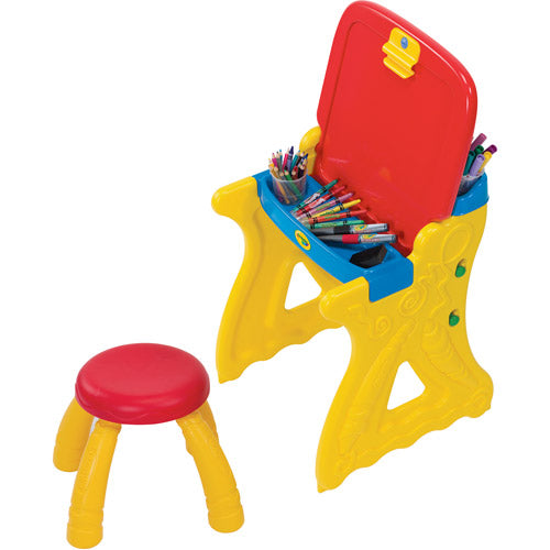 Play 'N Fold 2-in-1 Art Studio Easel Desk With Stool & Storage