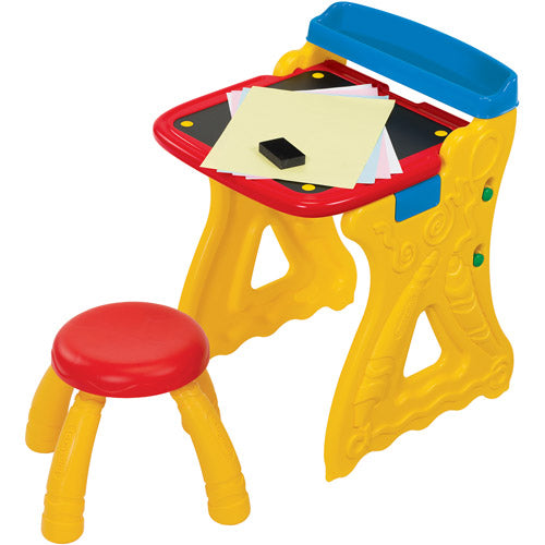 Play 'N Fold 2-in-1 Art Studio Easel Desk With Stool & Storage